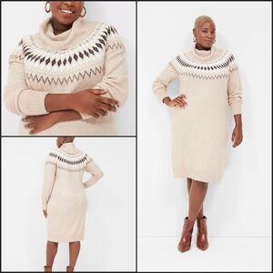 NWT Cowl neck sweater dress